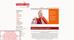 Desktop Screenshot of lesarionshop.de